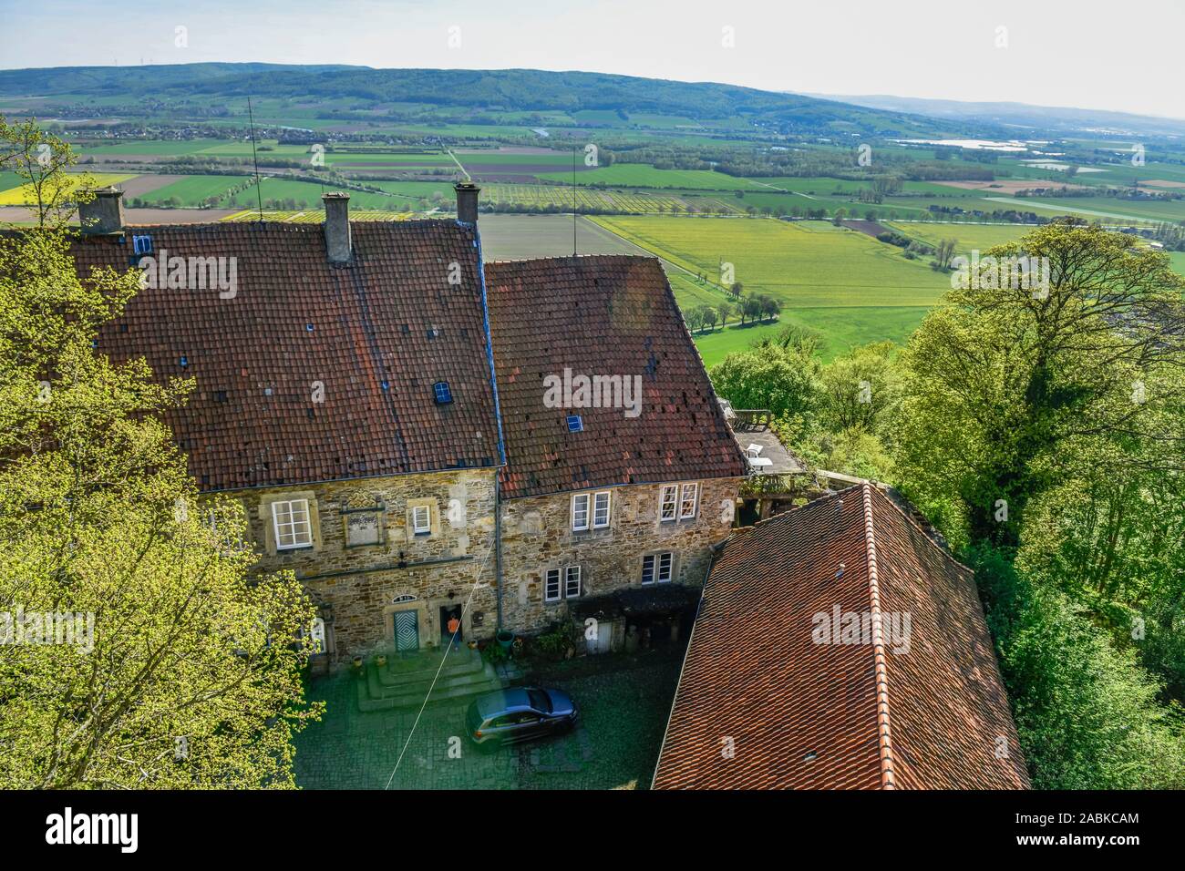 Herrenhaus, Burg Schaumburg, Rinteln, Weserbergland, Niedersachsen, Deutschland Stockfoto