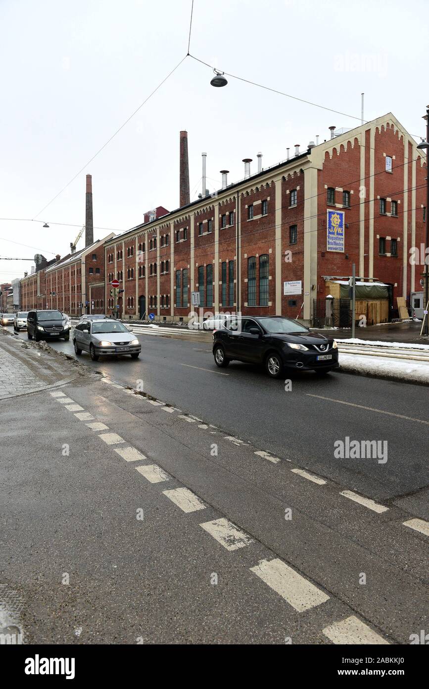 Der Augustiner Brauerei an der Landsberger Straße in München.  [Automatisierte Übersetzung] Stockfotografie - Alamy