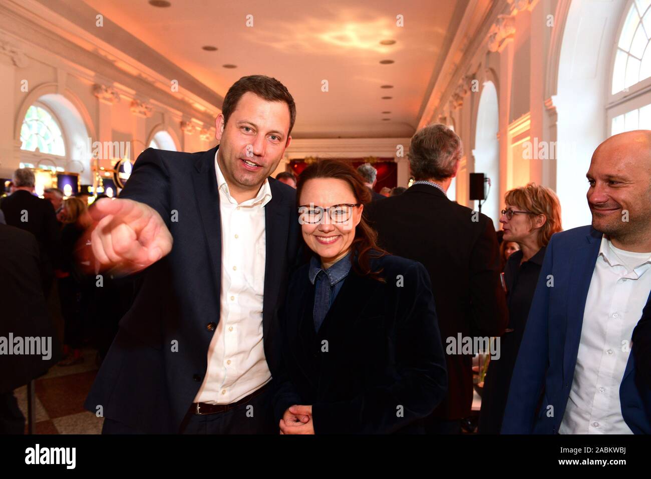 SZ Nacht in Berlin Charlottenburg Palace Lars Klingbeil/Michelle Müntefering [automatisierte Übersetzung] Stockfoto