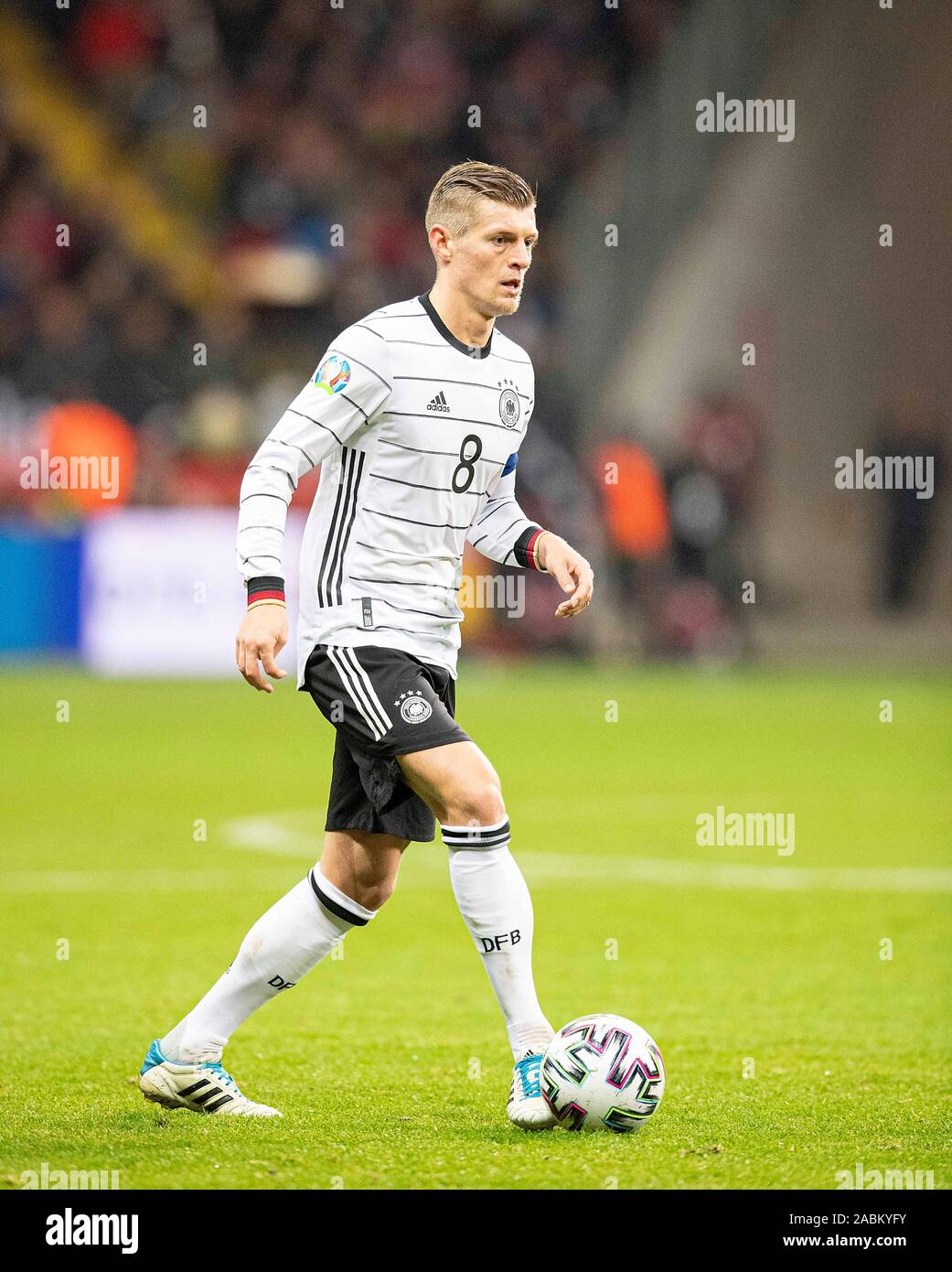 Frankfurt, Deutschland. Nov, 2019 19. Toni Kroos (GER) handeln. Fussball Laenderspiel, EM-Qualifikation, Gruppe C, Deutschland (GER) - Nordirland (NIR) 6:1, am 19/11/2019 in Frankfurt/Deutschland. € | Nutzung der weltweiten Kredit: dpa/Alamy leben Nachrichten Stockfoto