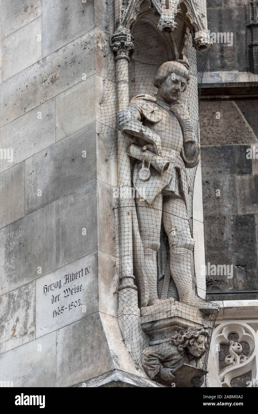 Das Bild zeigt Herzog Albrecht IV. dem Weisen in der neuen Münchner Rathaus am Samstag, den 26. Mai 2019. [Automatisierte Übersetzung] Stockfoto