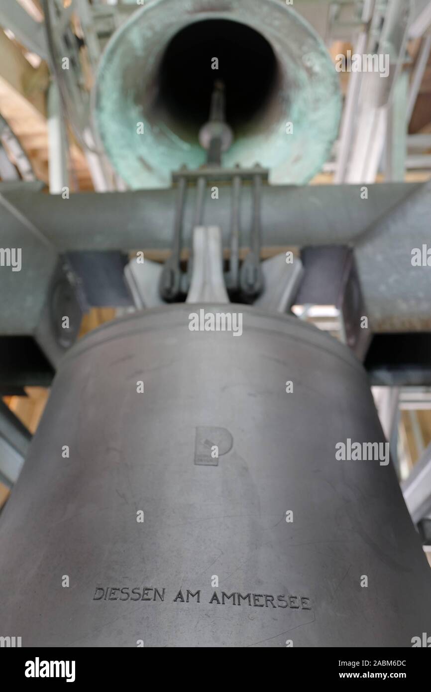 Vor einem Sturm der Mechtildis Glocke in der marienmünster Mariä Himmelfahrt ist immer angerufen. [Automatisierte Übersetzung] Stockfoto