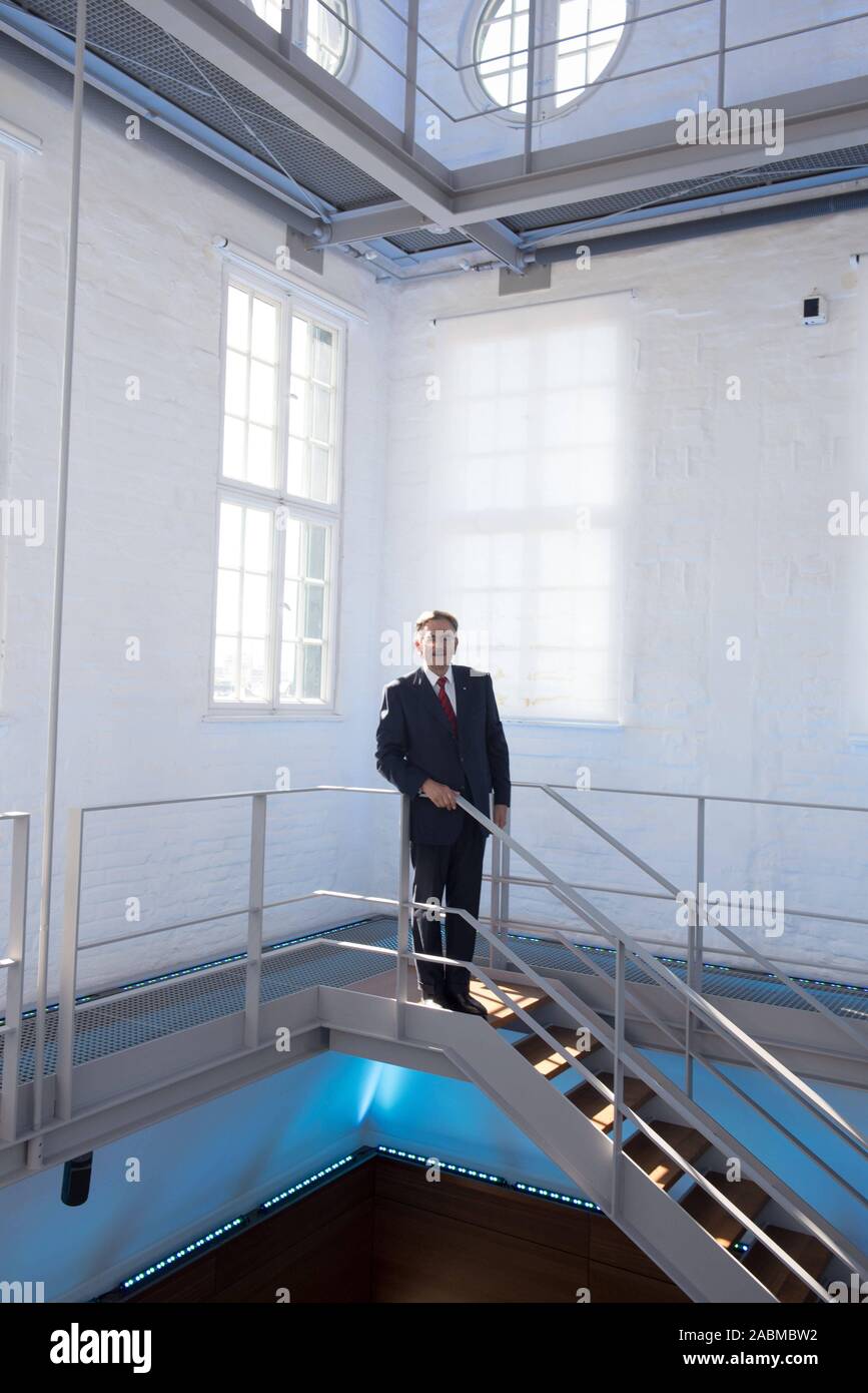 TU-Präsident Wolfgang Anton Herrmann in der thiersch Turm der Universität. [Automatisierte Übersetzung] Stockfoto