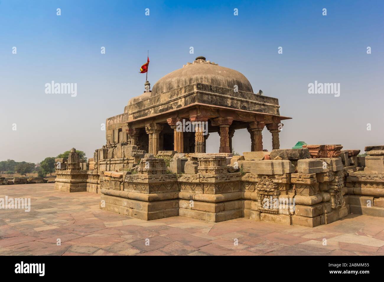 Historische Harshat Mata Tempel im Dorf Abhaneri, Indien Stockfoto