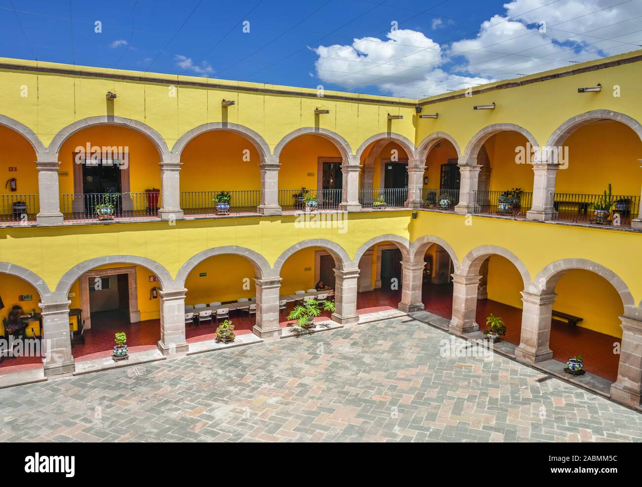 Kulturzentrum "Casa de la Cultura Victor Sandoval', Venustiano Carranza, Aguascalientes, Mexiko Stockfoto