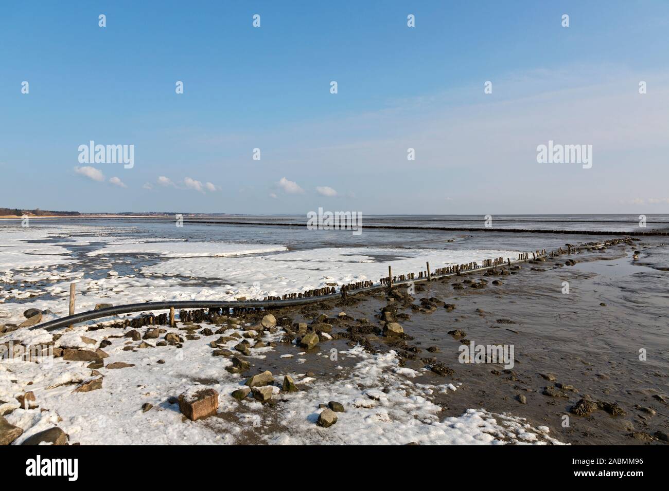 Wattenmeer zwischen Keitum und Munkmarsch auf Sylt Stockfoto