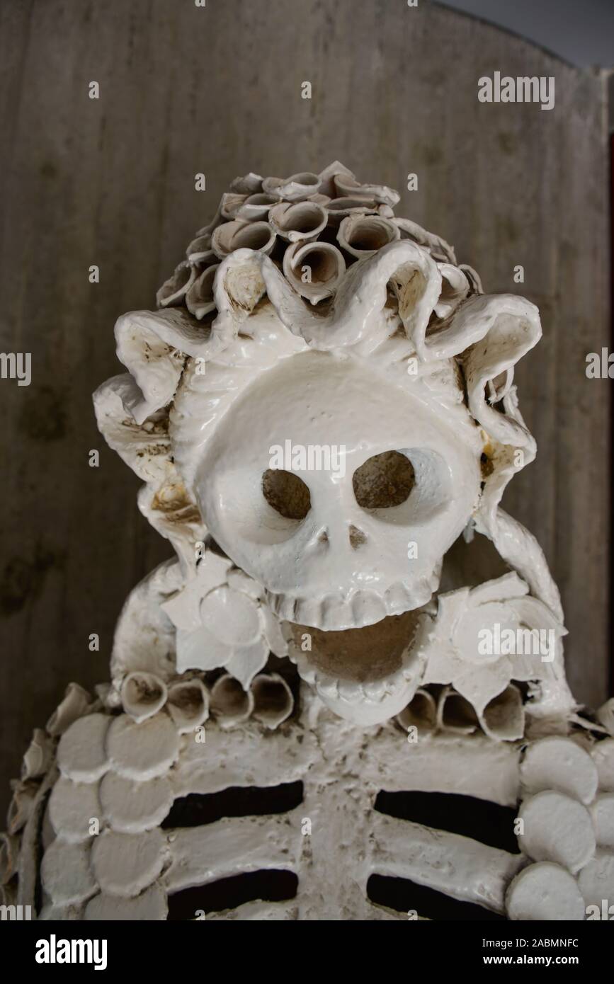 Skelett, La Catrina, Nationalmuseum des Todes 'Museo Nacional de La Muerte", Rivero y Gutierrez, Aguascalientes, Mexiko Stockfoto