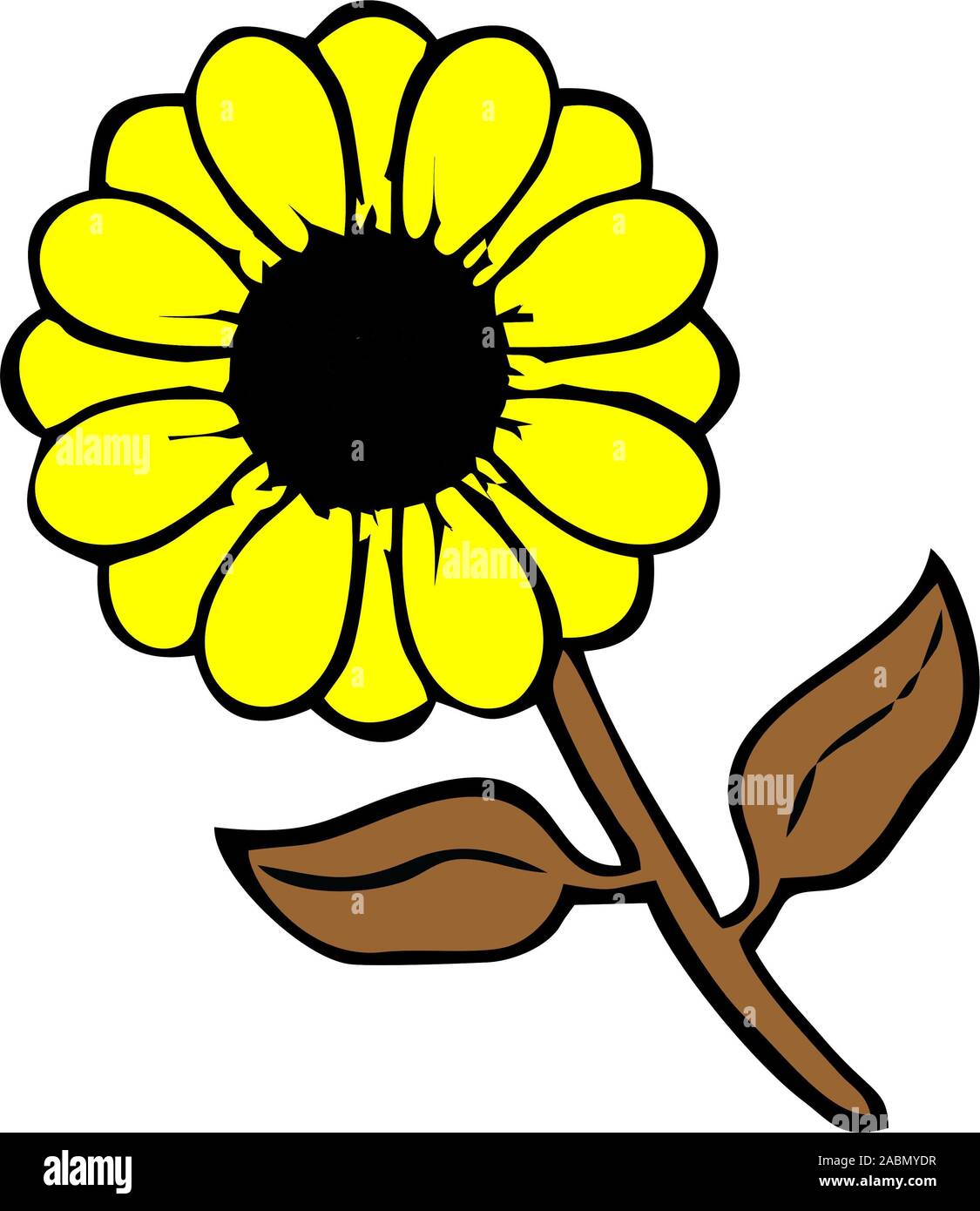 Vector Flower Designs und Hintergrund und Grenzen Stockfoto