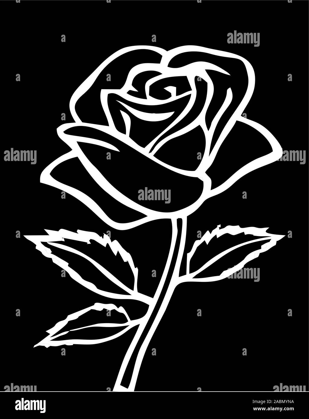 Vector Flower Designs und Hintergrund und Grenzen Stockfoto