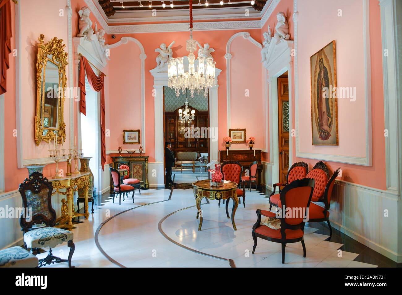 Casa de Montejo, der Plaza de la Independencia, Merida, Yucatan, Mexiko Stockfoto