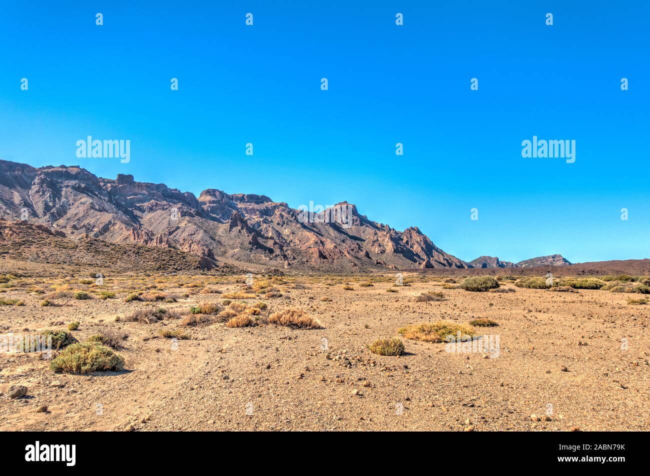 Vulkanlandschaft im Nationalpark Teide, Teneriffa Stockfoto