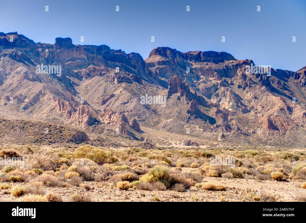 Vulkanlandschaft im Nationalpark Teide, Teneriffa Stockfoto