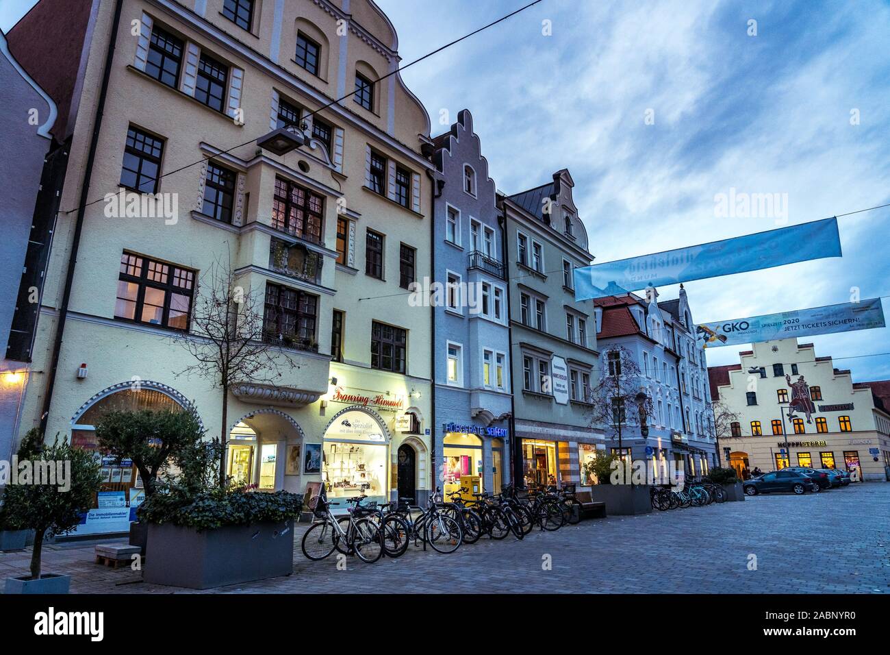 Die Innenstadt von Ingolstadt Stockfoto
