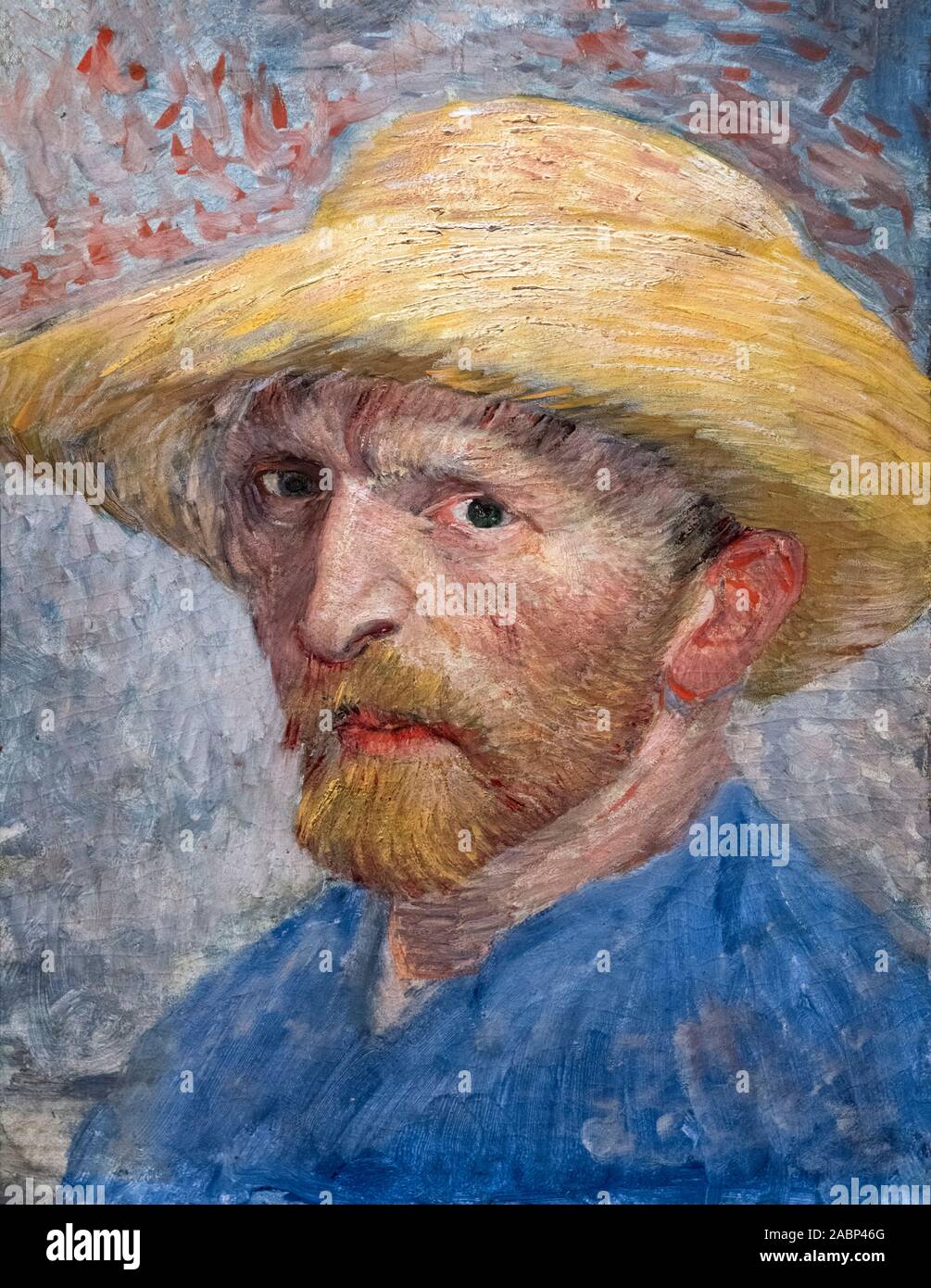 Vincent Van Gogh (1853-1890), Selbstbildnis, Öl auf Künstler auf der Platine montiert auf Holz, 1887 Stockfoto