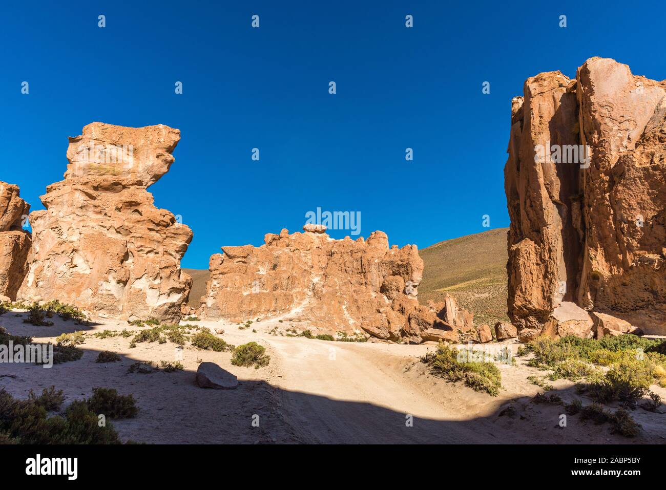 Valles de Rocas, Piedras Rocas, Italia Perdida, südlichen Altiplano, im Südwesten von Bolivien, Lateinamerika Stockfoto