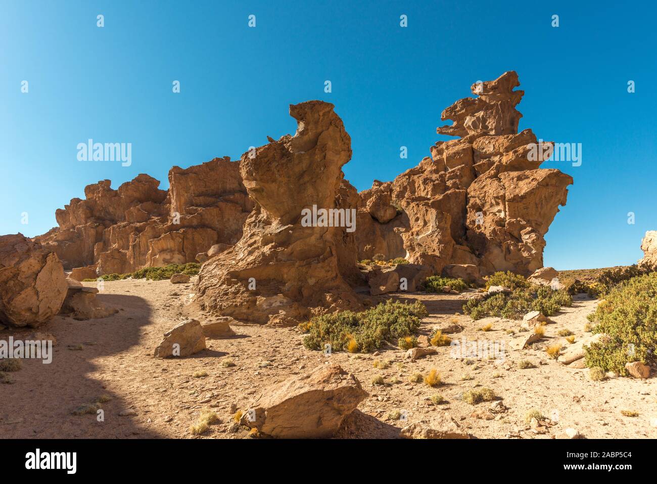 Valles de Rocas, Piedras Rocas, Italia Perdida, südlichen Altiplano, im Südwesten von Bolivien, Lateinamerika Stockfoto