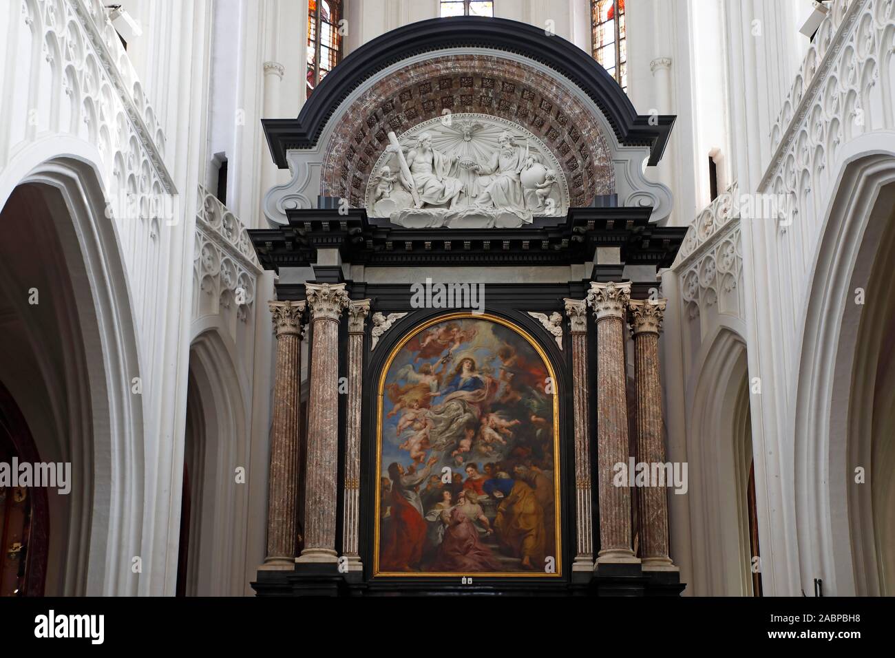 Kathedrale Unserer Lieben Frau, Hochaltar, Onze-Lieve-Vrouwekathedraal, Antwerpen, Belgien Stockfoto