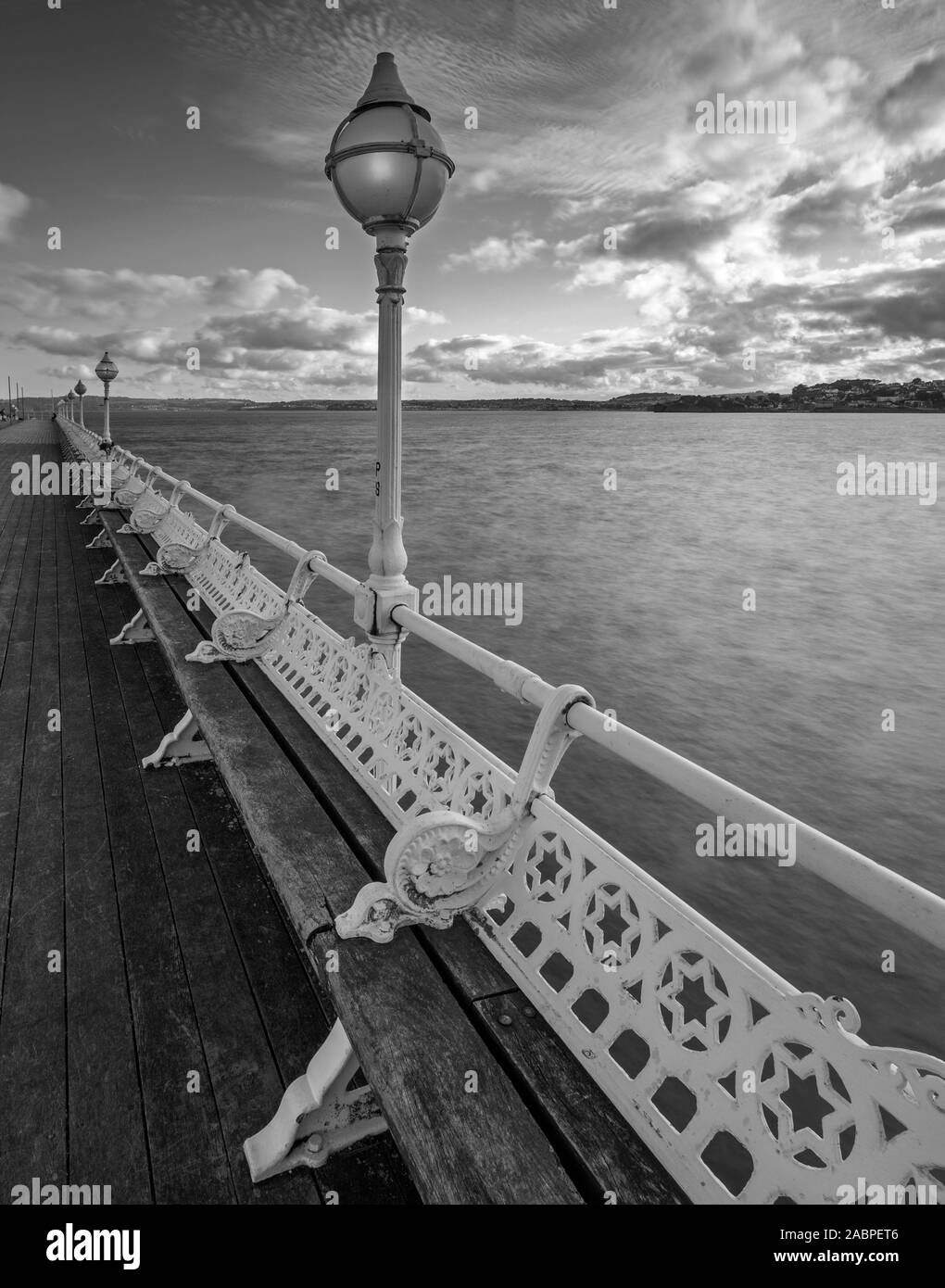 Die alten viktorianischen Princess Pier auf der Strandpromenade von Torquay an der Englischen Riviera Stockfoto