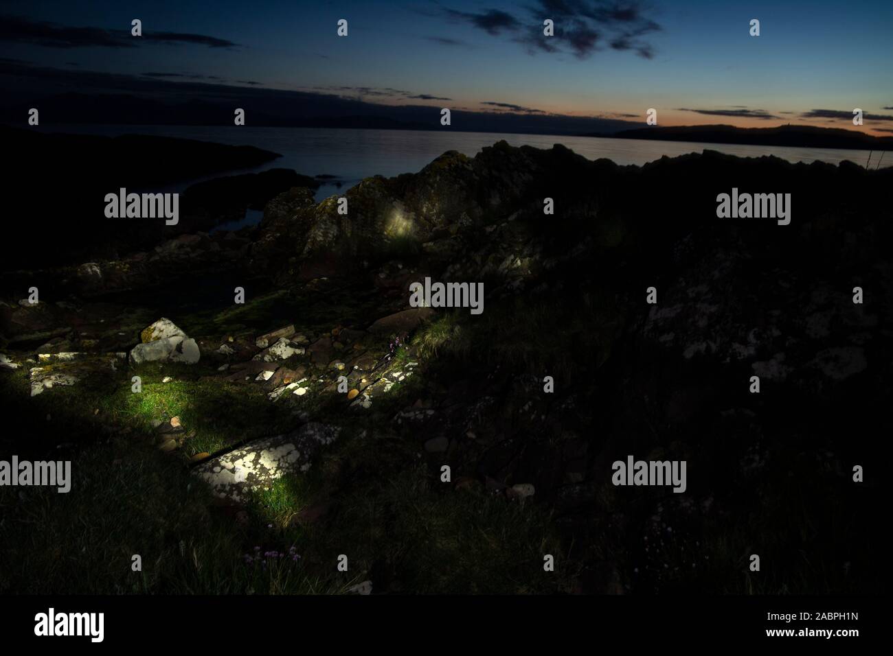 Leichte Formen auf Elemente in der Landschaft Stockfoto