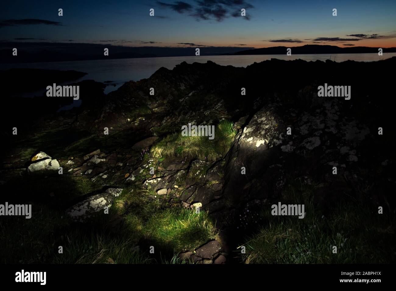 Leichte Formen auf Elemente in der Landschaft Stockfoto