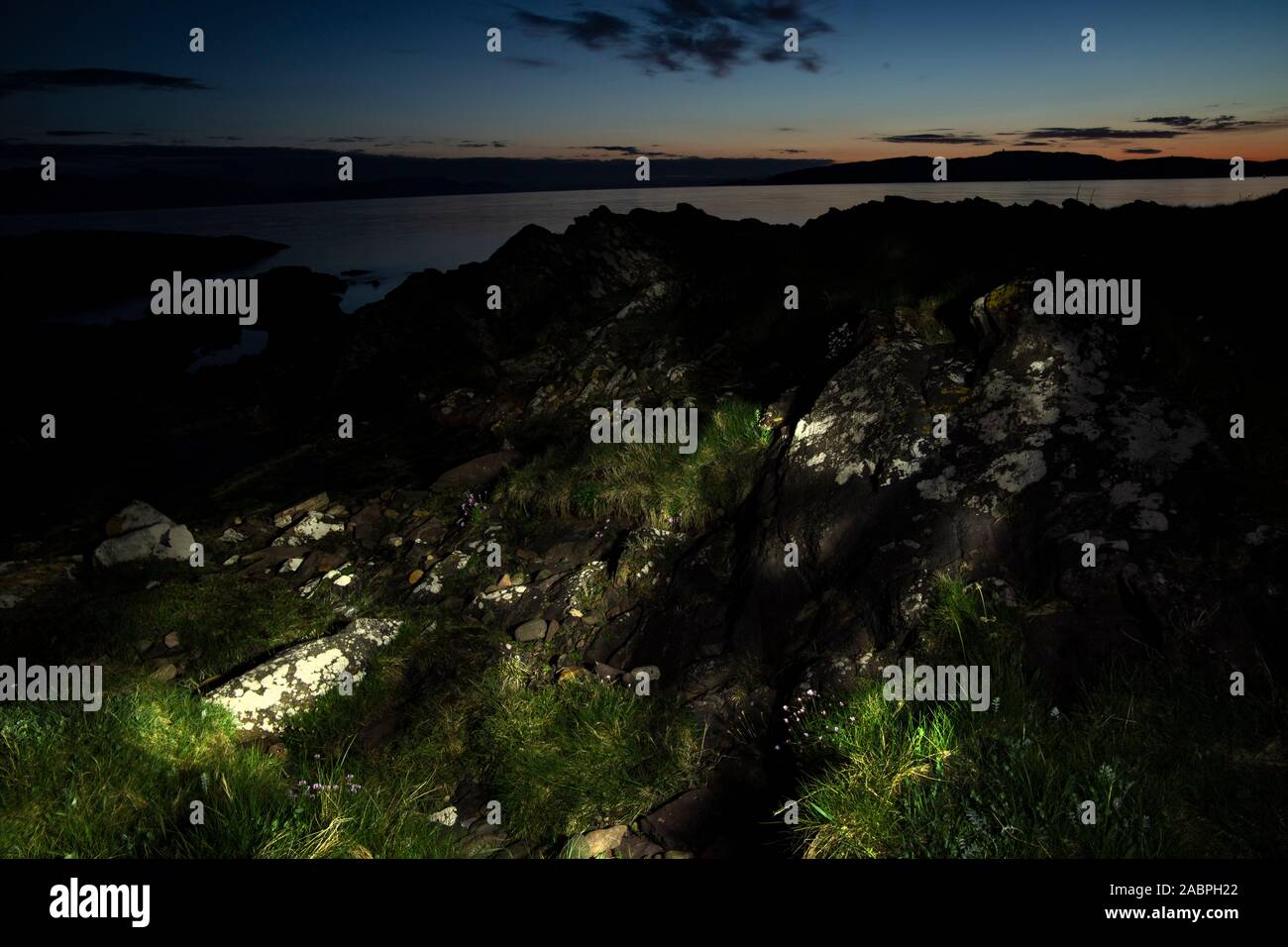 Leichte Formen auf Elemente in der Landschaft Stockfoto