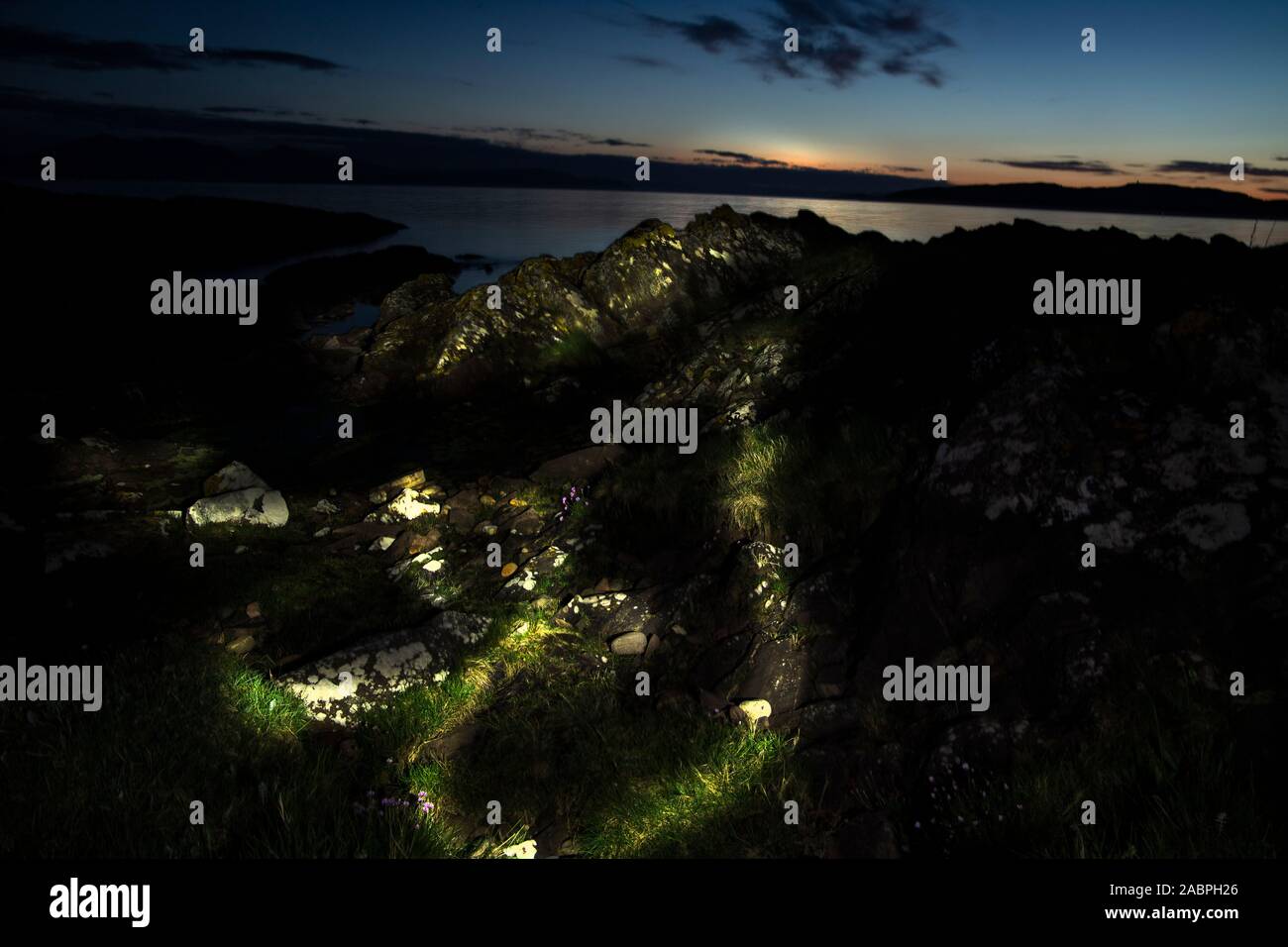 Leichte Formen auf Elemente in der Landschaft Stockfoto