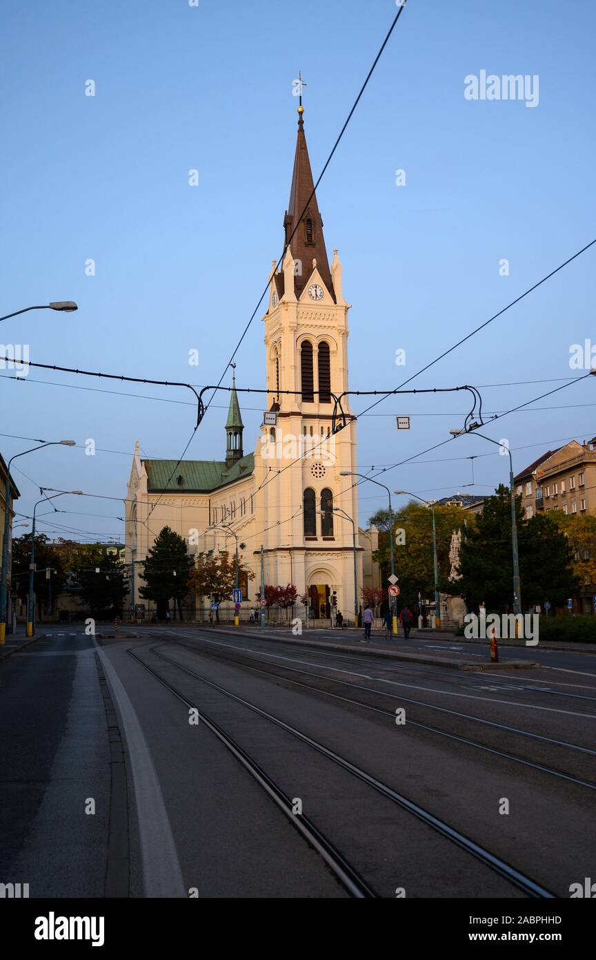 Bratislava, Slowakei. 2019/10/20. "Blumental" römisch-katholischen Kirche in Bratislava. Stockfoto