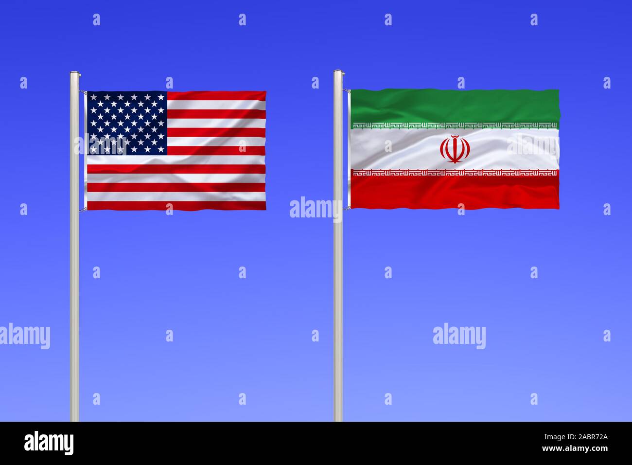1802 von USA und Iran Stockfoto