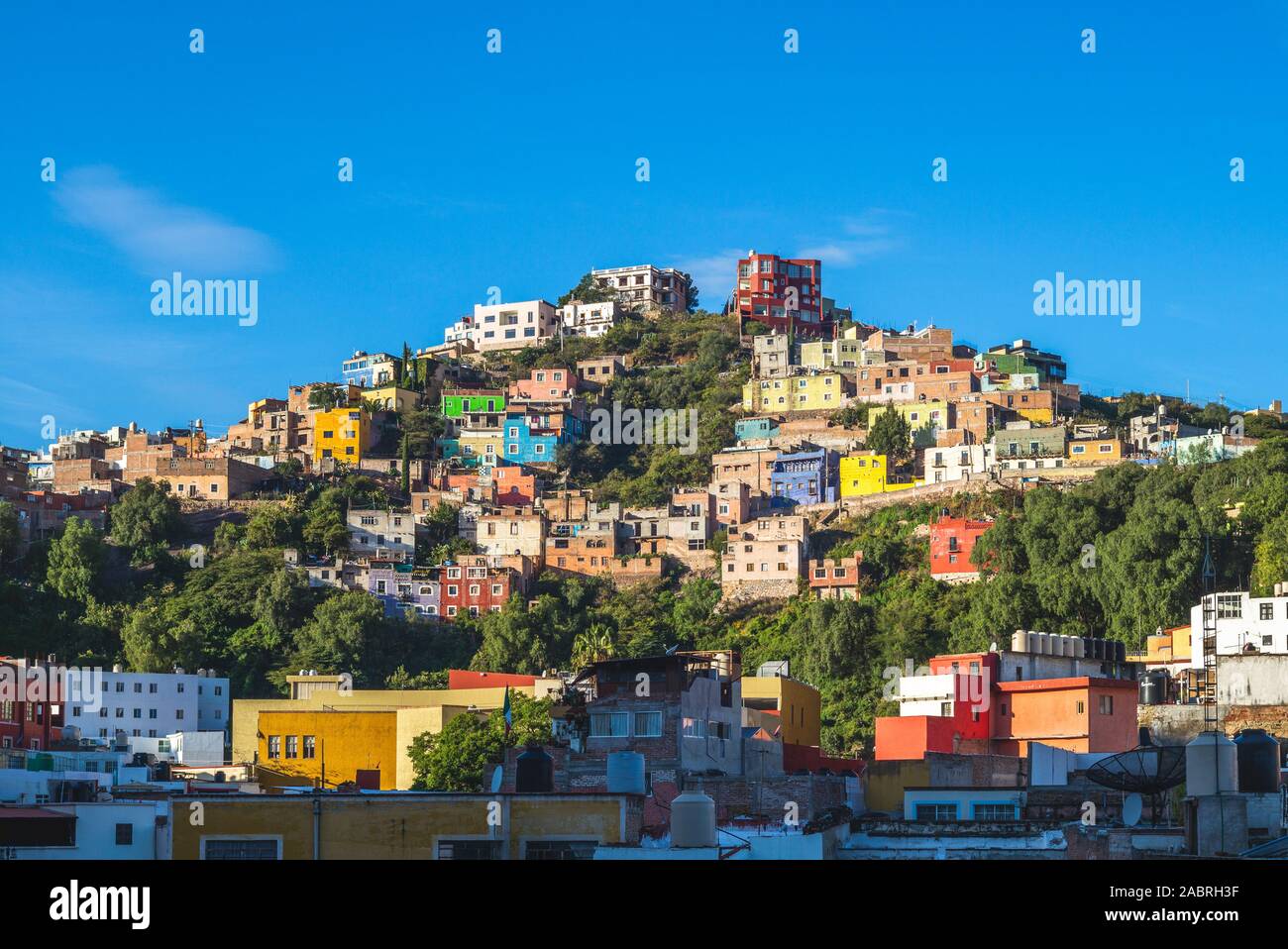 Landschaft der Stadt Guanajuato in Mexiko Stockfoto
