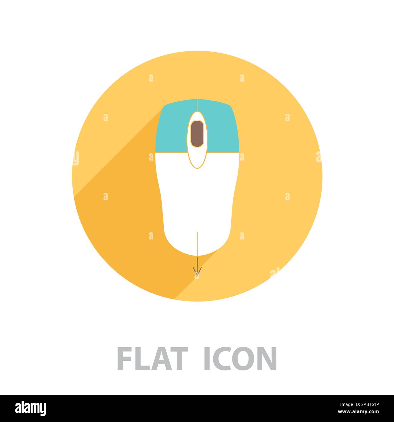 Scrollrad der Maus auf das Symbol. Vector Illustration Stock Vektor