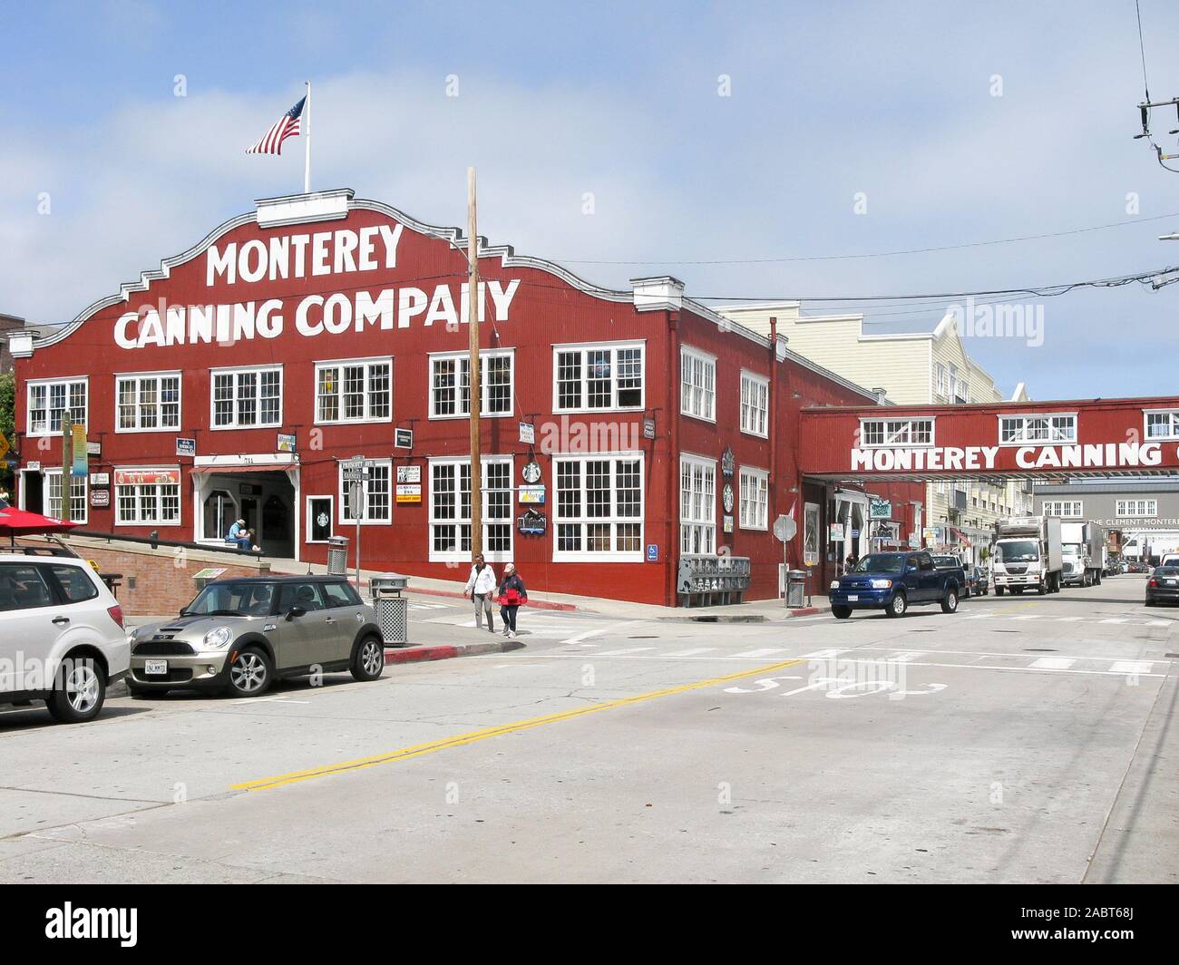 Cannery Row in Monterey Sardinen Canning Company, Monterey, Kalifornien, USA Stockfoto