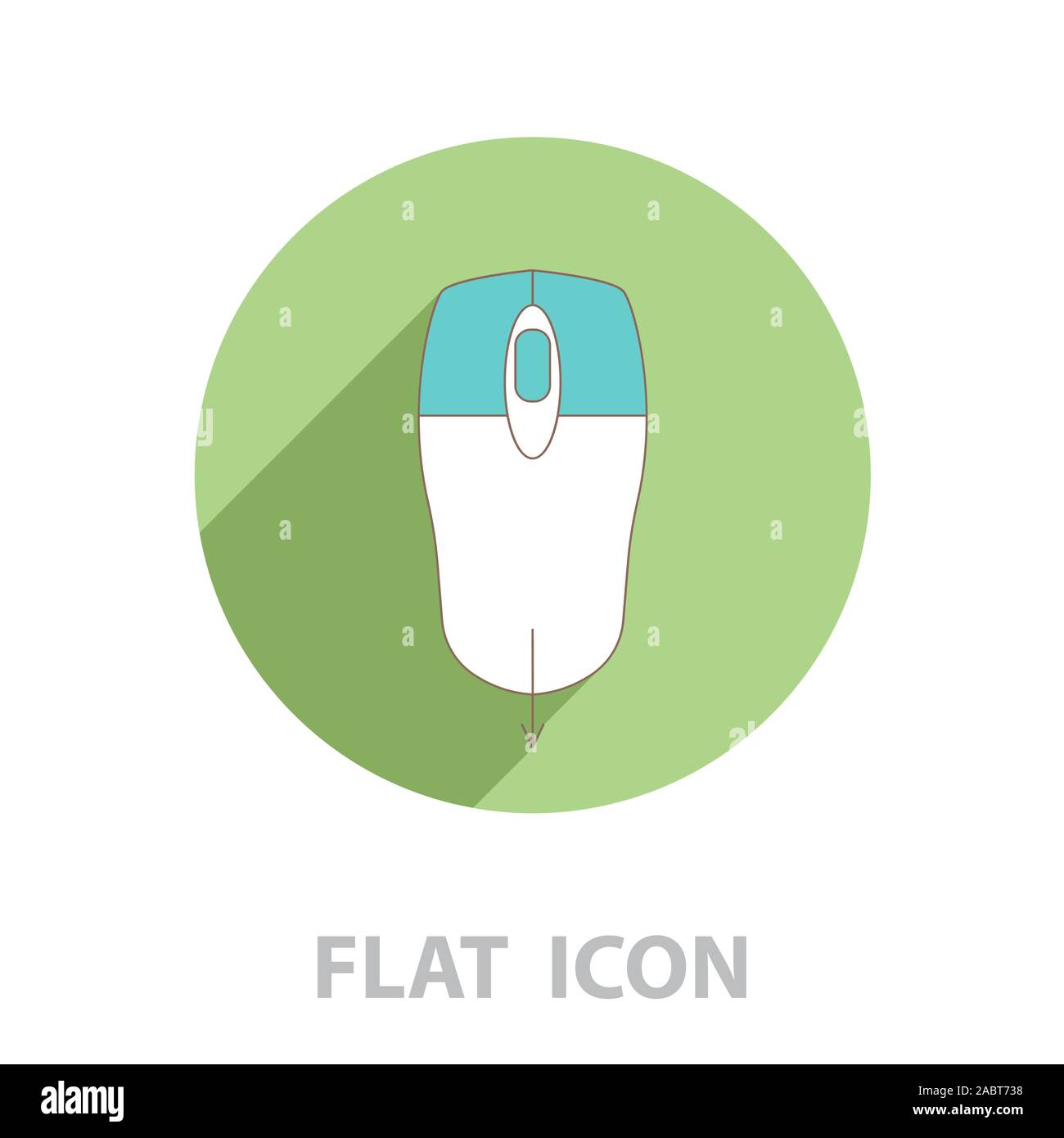 Scrollrad der Maus auf das Symbol. Vector Illustration Stock Vektor