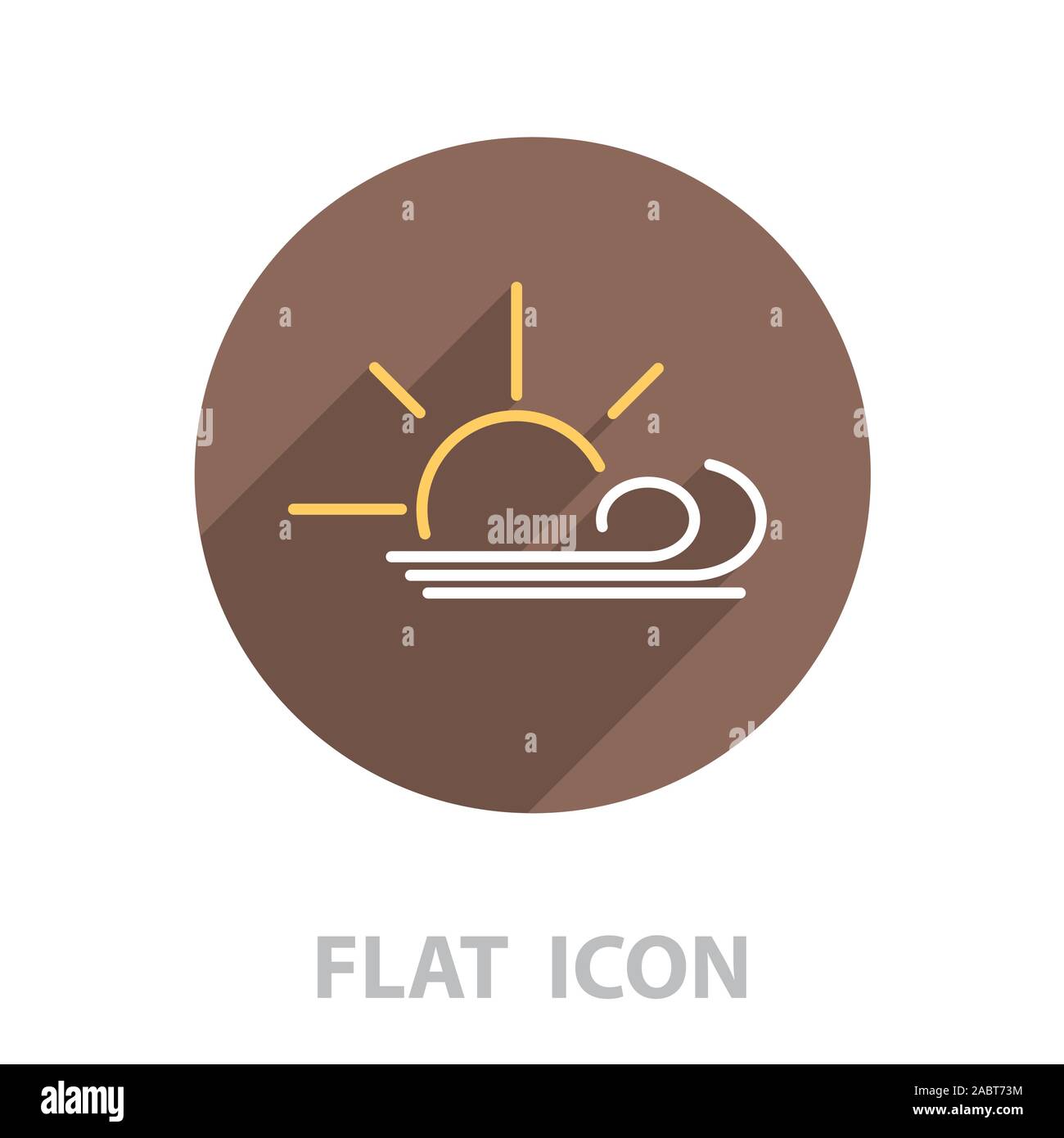 Sonnig, windig, Sky-Symbol. Stock Vektor