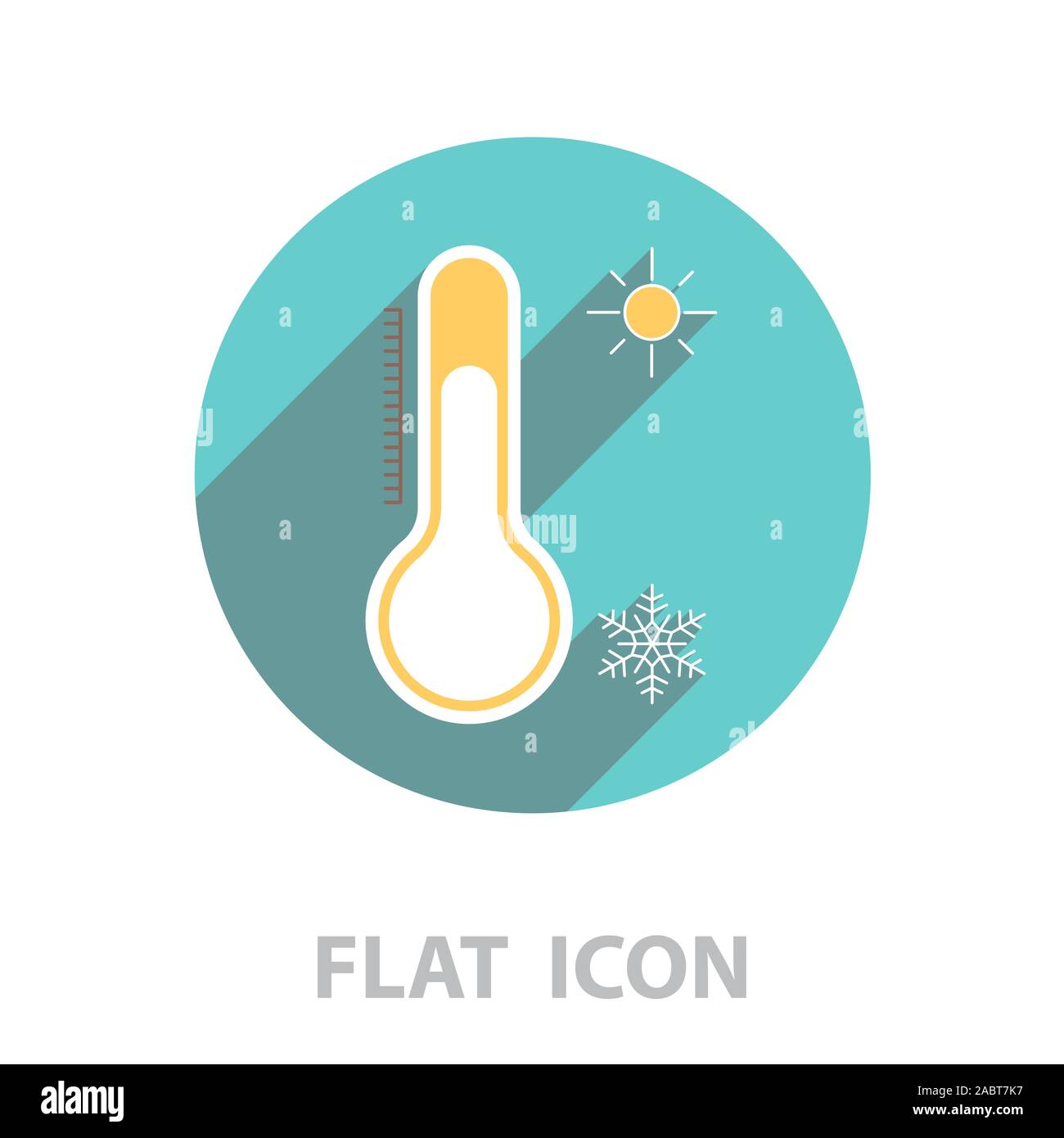 Thermometer Symbol, Vector Illustration Stock Vektor