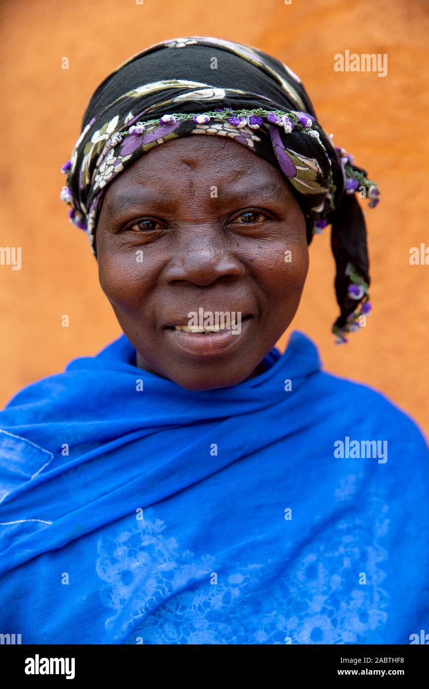 Oase der Liebe, eine katholische Zentrum für geistig Behinderte in Kpalime, Togo. Mutter eines behinderten Menschen. Stockfoto