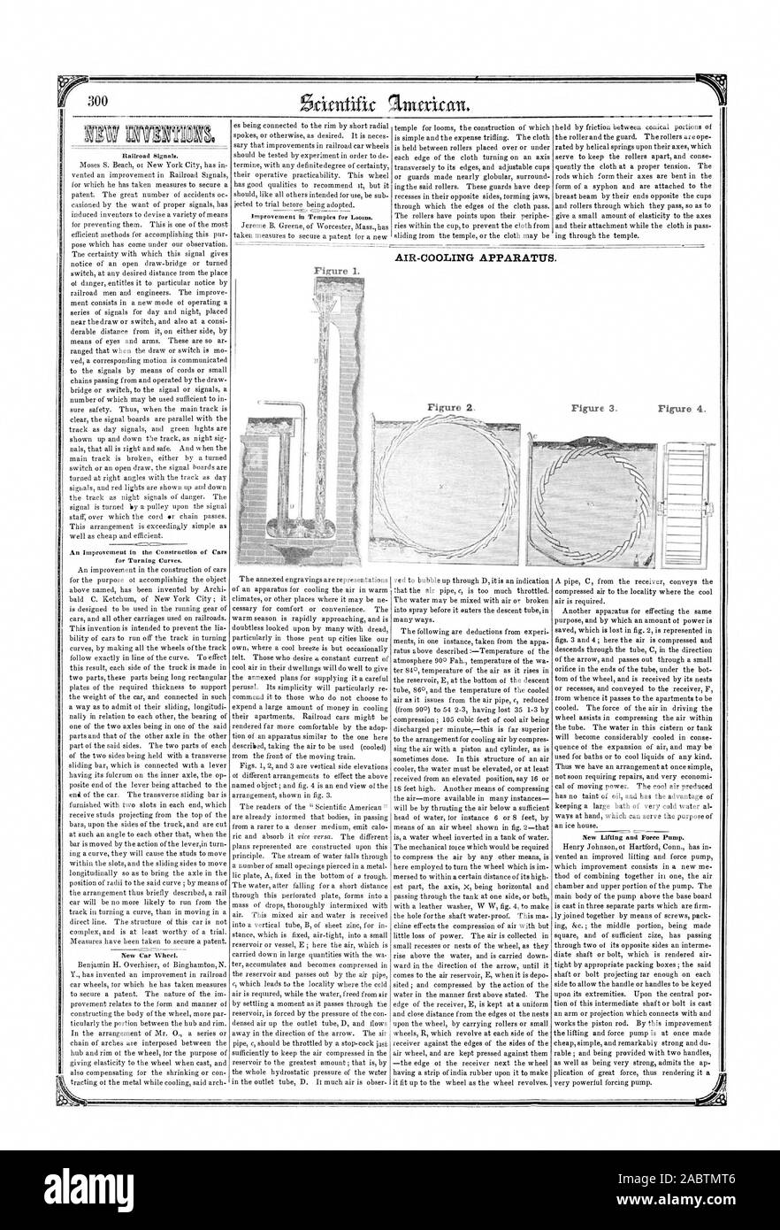 Die Hub- und Kraft-Pumpe ist auf einmal gemacht Billig einfach und erstaunlich stark und du Sivberichterstattungen; und war mit zwei Griffen sowie als sehr starke lässt zu, dass der Ap-plikation von großer Kraft, wodurch es zu einem sehr mächtigen zwingen, Pumpe zur Verfügung. Luftkühlung Apparat. Abbildung 3. Abbildung 4. Abbildung 2. INtVWV VSMV OVUV eine rSIF 1853 WISSENSCHAFTLICHE AMERICIAN INC, Scientific American, 1853-06-04 Stockfoto