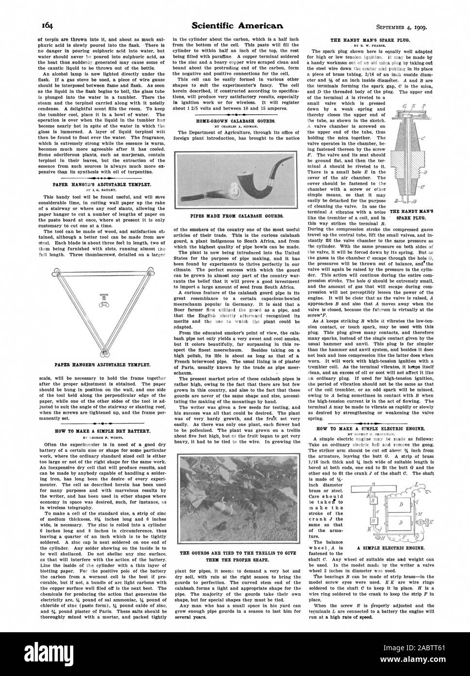 Ti von I. G. BAYLEY. Von George S. würzen. Von Charles A. SIDMAN. Von R. W. PEARSE. Von ROBERT H. BROCKMAN. Der arma ture., Scientific American, -1909-09-11 Stockfoto