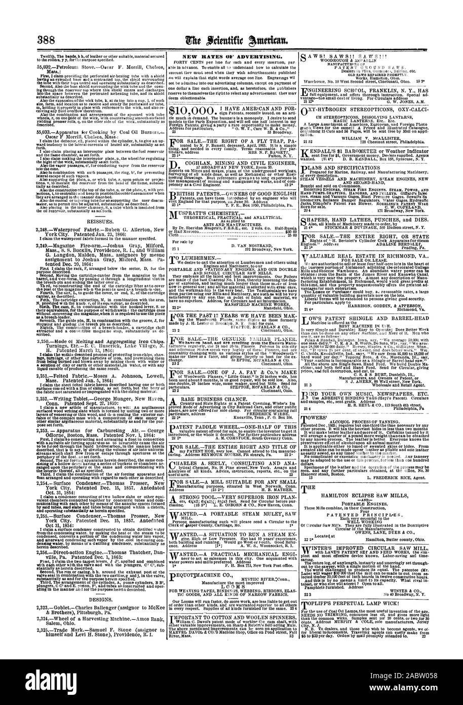 Nr. 40 Broadway V. Y. 31 Minimalkennzeichnung gemäß Ziffer 1 IC RIVER: Anschl. Herstellung die die meisten verbesserten Webstühle für die Weberei BÄNDER BINDUNGEN GURTBAND BÄNDER ELAS Unsere Webstühle läuft schneller mehr Arbeit sind weniger Haftung aus der Bestellung als andere Arten zu erhalten und sind besser als alle anderen in jeder Hinsicht gerechtfertigt. Zubehör aller Art für die gleiche eingerichtet. 23 4 Modelle. & Brothers) Pittsburgh PA. in Salem, Ohio. Sich selbst und Levi H. Stein) Providence R. I. Für die Nutzung der Kohle Öl Lampen die nützlichste Erfindung des Alters. Stadt N. J. N. B. an Händler und diejenigen, die Agenten werden wir für liberale Einflußnahme. Reisende Sachbearbeiter Stockfoto