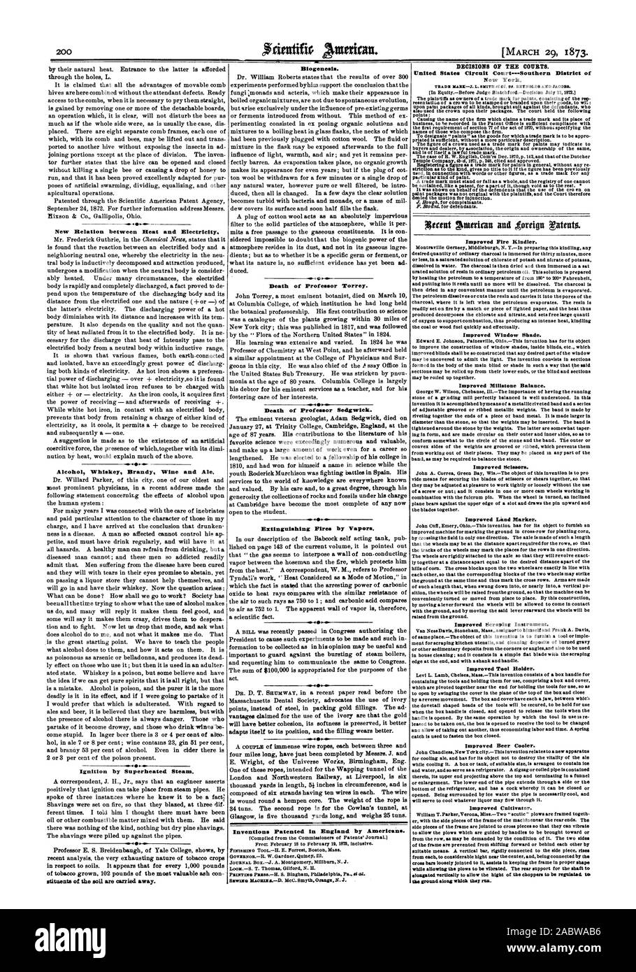 Passt sich an Ihre Position und die Füllung trägt besser. vier Meilen langen haben gerade von den Herren J. und E. Wright des Universums arbeitet Birmingham Ing. besteht aus sechs Ausrichtung abgeschlossen: Ein in zehn Drähte in jedem. Der Draht ist Glasgow 5 000 Meter lang und wiegt 25 Tuns. Patentierter Erfindungen in England durch die Amerikaner. Entscheidungen der Gerichte. United States Circuit Court.-- Southern District von New York. Verbesserte Feuer Kindler. Verbesserte Fenster Schatten. Verbesserte Mühlstein Balance. Verbessert die Schere. Verbesserte Marker. Verbesserte Schaben Instrument. Verbessertes Werkzeug Bolder. Verbesserte Bier Stockfoto