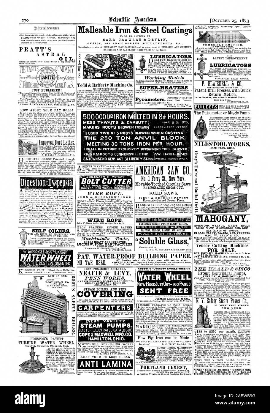 Bolzenschneider DRAHTSEIL. JOHN A. ROEBLING'S SÖHNE DRAHTSEIL. Der Maschinist Tools EXTRA SCHWERE UND VERBESSERT. LUCIUS W. TEICH HERSTELLER AMERICAN SAH C GELOCHTEN CROSS-CUT lösliche Glas" gerade erschienen! Drei ply roofing SCHMIERSTOFFGEBER BAUHERREN NILES TOOL WORKS MAHAGONI NUSSBAUM WEISS HOLLY SATIN HOLZ UNGARISCHEN ESCHE UND ALLE ARTEN VON HOLZ IN LOGS PLANK BOARDS UND FURNIERE. Zum VERKAUF PRATT'S ASTRAL ÖL. Selbst ÖLER WASSER GEWINNEN, WIE ÜBER IHRE PAY ROLL? E ST-n ilysp epsia 500.000 P1 RON GESCHMOLZEN IN 81-Stunden. THWAITS CARBUTT DURCHEINANDER 8c ENTSCHEIDUNGSTRÄGER Roots-gebläse ENGLAND) "Ich habe zwei 2,5 Roots-gebläse WENN Stockfoto