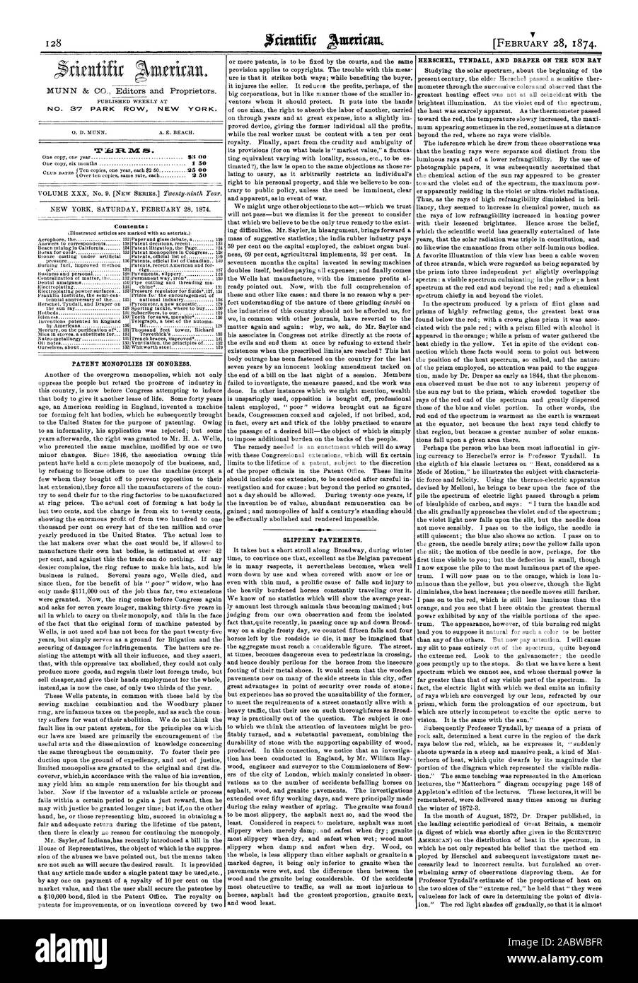 Vorträge der "Matterhorn"-Diagramm auf Seite 148 von Appleton's Edition der Vorlesungen. Diese Vorträge Es erinnert wird viele Male unter uns im Winter 1872-3 geliefert. Im Monat August 1872 Dr. Draper in der führenden wissenschaftlichen Zeitschrift von Großbritannien eine Abhandlung, die er nicht nur wiederholt seine Überzeugung, dass die methode Ertschöpfung durch Herschel und spätere Forscher muss ne whelming Array von Beobachtungen, sie widerlegen veröffentlicht. Wie Professor Tyndall die Schätzung des Anteils der Hitze auf beiden Seiten des "extreme Rot" Er hielt, daß "Sie waren Stockfoto Vorträge der "Matterhorn"-Diagramm auf Seite 148 von Appleton's Edition der Vorlesungen. Diese Vorträge Es erinnert wird viele Male unter uns im Winter 1872-3 geliefert. Im Monat August 1872 Dr. Draper in der führenden wissenschaftlichen Zeitschrift von Großbritannien eine Abhandlung, die er nicht nur wiederholt seine Überzeugung, dass die methode Ertschöpfung durch Herschel und spätere Forscher muss ne whelming Array von Beobachtungen, sie widerlegen veröffentlicht. Wie Professor Tyndall die Schätzung des Anteils der Hitze auf beiden Seiten des "extreme Rot" Er hielt, daß "Sie waren Stockfoto