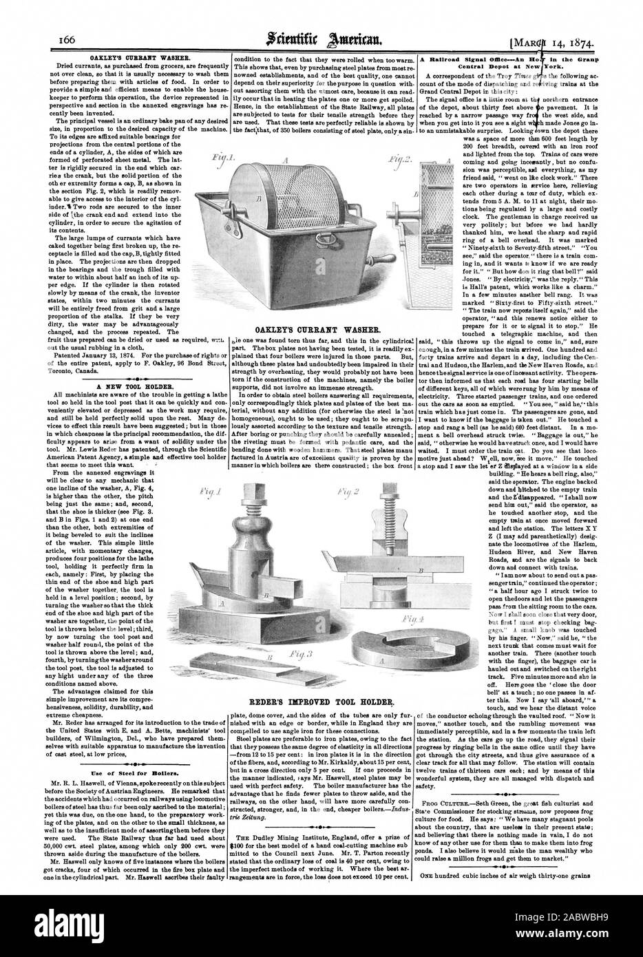 Vorteil, dass er findet weniger Teller beiseite zu werfen und die Eisenbahn auf der anderen Seite wird mehr sorgfältig con structed stärker und am Ende billiger boilersIndua $ 100 für das beste Modell einer hand Kohle-Schneidemaschine sub-mitted dem Rat im Juni nächsten Jahres. Herr T. Parton hat kürzlich erklärt, dass die ordentlichen Verlust von Kohle 40 pro Milt wegen t ist das unvollkommene Methoden zu arbeiten. Wo die besten ar rangements in Kraft sind der Verlust nicht 10 Prozent überschreiten., Scientific American, 74-03-14 Stockfoto