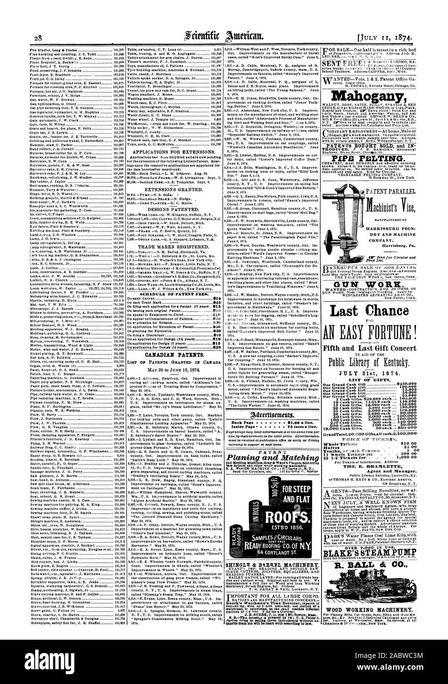 Zeitplan. Der PATENTGEBÜHREN. 810 820 830 850 850 810 810 815 830 kanadischen Patente. Liste der erteilten Patente UN KANADA Adrertiontents. inside Seite 75 Cents ein Farbton. Hobeln und Passend für Steil- und Flachdächer. EST' B'D1856. Bereit zum Dachdecken CO. Von Zeit N.Y SCHINDEL&B A. RREL MASCHINEN Ileuerkie der Wächter Detektor canticum oder mi Wächter oder streifenpolizist als das Gleiche erreicht verschiedene Stationen von n S ind für kreisförmige. thOritv von mir behandelt werden, nach dem Gesetz. Mahagoni ROHR FILZEN. Hergestellt von HARRISBURG FOUN TROCKEN UND MACHINE COMPANY. Gewehr trug Letzte Chance ein einfaches Vermögen! Fünfte und letzte Stockfoto