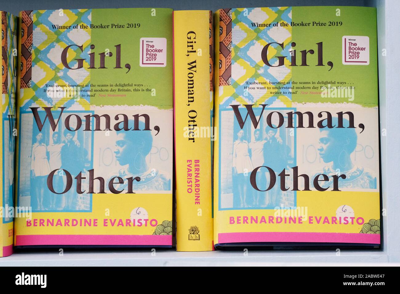 Hay Festival Winter Wochenende, Heu auf Wye, Powys, Wales, Großbritannien - Freitag, 29. November 2019 - Neue Bücher im Hay Festival Winter Wochenende gehören Mädchen, Frau, Andere von der 2019 Booker Prize ausgezeichnete Autor Bernardine Evaristo. Credit: Steven Mai/Alamy leben Nachrichten Stockfoto