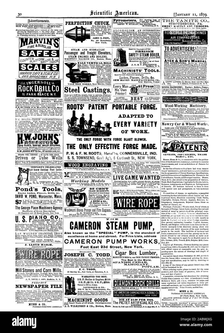 Das George Hotel Maschinen Agentur Maschinen jeder Beschreibung. IANO CO - LESEN IRON WORKS 261 South Fourth St. Phila. U S. P Mühle Steine und Getreidemühlen. 1. T. NOYE SOHN Buffal N.Y. PERFEKTE ZEITUNG DATEI NUNN & Co. FIRDIENICH SICHERHEIT DAMPFKESSEL Kohle und alle Arten von Kraftstoff. Benötigt keine Reinigung von Ruß oder Asche. Maschinisten' TOOLS. NEW HAVEN MANUFACTURING CO. New Haven Anschl. Wurzeln "PATENT PORTABLE zu schmieden. Angepasst T JEDE VIELZAHL DER ARBEITEN. Die einzige Schmiede mit BLAST GEBLÄSE KRAFT. Die einzige wirksame Forge gemacht. Holzstich LIVE Spiel wollte Oakdale Suffolk Co N.Y. CHARME MIKROSKOP. ple durch Stockfoto
