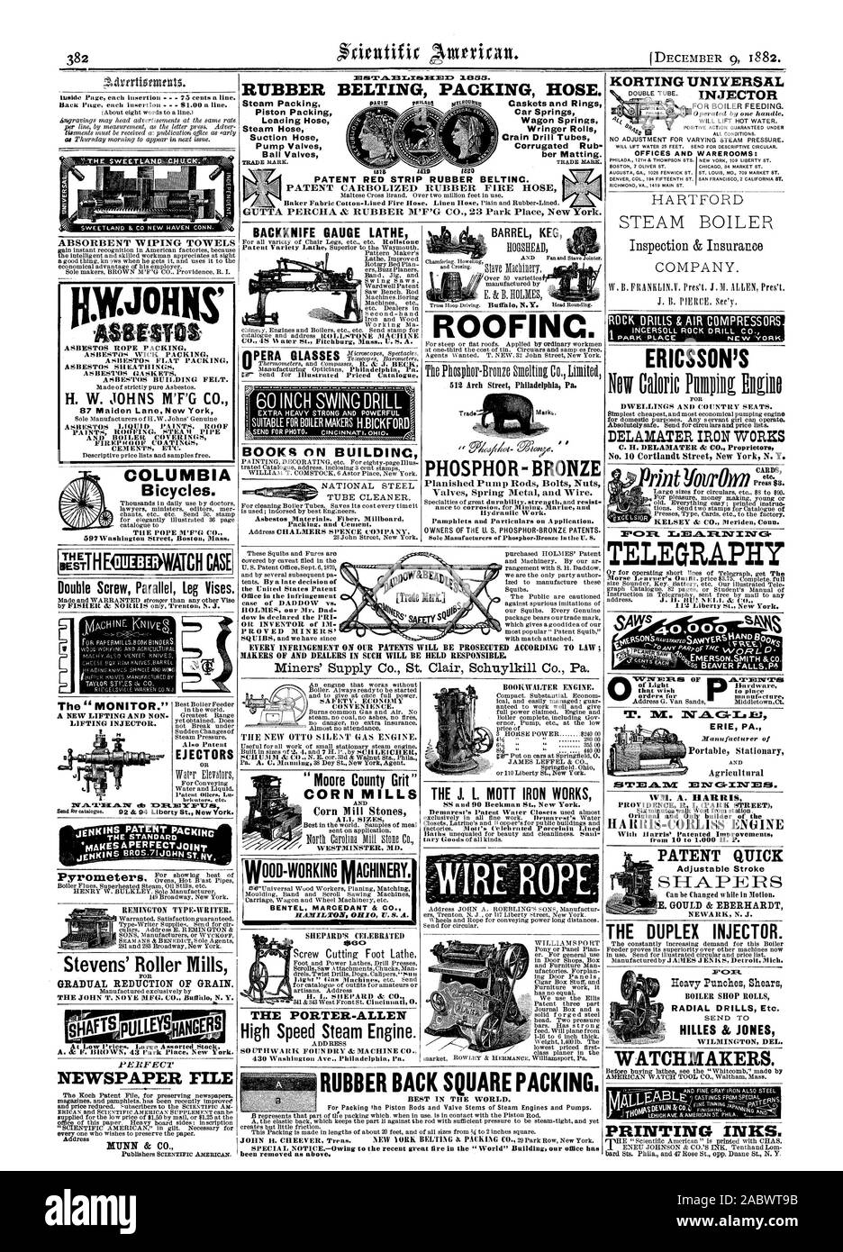KORTING UNIVERSAL FÜR KESSEL FÜTTERUNG. Büros und WAREROOMS: Inspektion & Versicherung GUMMIGURTE VERPACKUNG SCHLAUCH.worm: Ähm Schatullen und Ringe Auto Federn Wagen Federn Wringer Brötchen Crain Bohren Rohre Wellrohr Rub ber Matten. Lack rot STREIFEN GUMMIRIEMEN. PATENT CARBOLIZED GUMMI SCHLAUCH SAUGFÄHIGEN ABWISCHEN HANDTÜCHER EJEKTOREN db 'MAKES APERFECTJOINT REMINGTON Schreibmaschine. Stevens' Walzwerke schrittweise Reduzierung von Korn. MIAFTS zu niedrigen Preisen. Große sortierte Lager. BACKKNIFE MANOMETER DREHMASCHINE CO.48 V1 ater St. Fitchburg Messe U. S. A. BÜCHER ÜBER BUILDINC NATIONAL STEEL TUBE CLEANER. Asbest Stockfoto