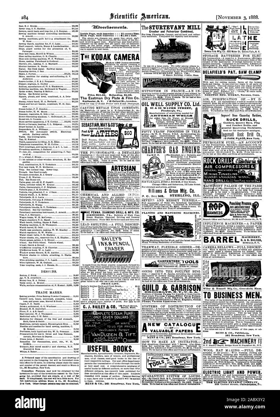 Brecher und Pulverisierer kombinierten Öl gut SUPPLY CO. LTD., Pittsburgh Hobeln und passenden Maschinen. DELAFIELD VON PAT. Säge Klemmung GESTEINSBOHRHÄMMER Gadder Steinbruch Bars Ping und Feder Bohrer und der Gewinnung von Steinen und Maschinen. WsN P Wir' (NN' zYR' Stanzautomaten STIRBT UND ANDEREN TOOLS WAREN. nuinow. ouow Abteilung von Lithaw Preis 525,00. Nachladen 51.00. Die Eastman trockenen Platte & Film Co. Rochester N.Y. ich ist Oxford St. London. SEBASTIANMAY 8 bCO verbessert Wow Schneiden ICH EN des F R S F R PREISLISTE. Nützliche Bücher. Von CHARTA GASMOTOR. AllPlaces und Zwecke. Williams & Orton Mfg. Co. DREHMASCHINE BARREL MASCHINEN. E Stockfoto