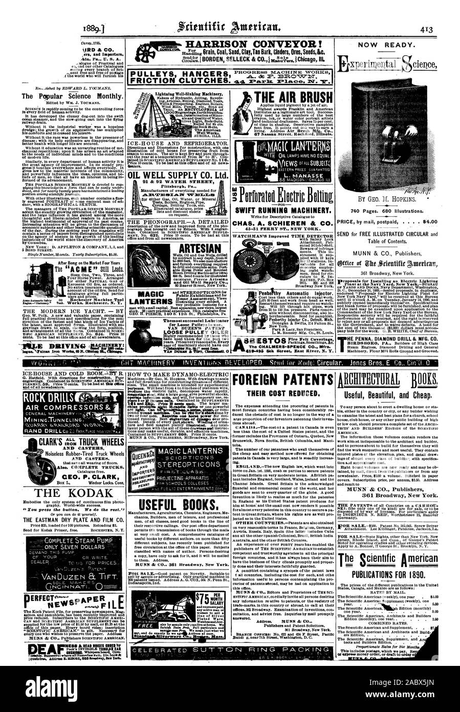 Die Populäre Wissenschaft Monatlich. Resters. Themostsuccesstul Schmierstoffgeber VAN DUZEN DIE PATENT LOSEN RIEMENSCHEIBE ÖLER citsielrisr Nr. 4 Kr' kostenlos verschickt. Artesische Brunnen 91 & 92 WATER STREET der Chalmers - SPENCE CO. mfrs. 48-404 ihek Street East River N.Y., DIE LUFT PINSEL AMAGI (LANTERG schnell laufenden Maschinen. CHAS. A. in der SCHIEREN & CO.43-51 FÄHRE ST. NEW YORK. Die ZEIT DES MELDERS WÄCHTER Verbesserte OWRIE onoa PenbeYthy Automatische Einspritzdüse. Penberthy Einspritzdüse Co. Detroit Michigan jetzt bereit. HARRISON BAND! Für RIEMENSCHEIBEN KLEIDERBÜGEL REIBKUPPLUNGEN. 4.4. Paris. Pletc) ein. N.V., nachdem Sie auf dem Markt vier Jahre Blitz Gut Stockfoto