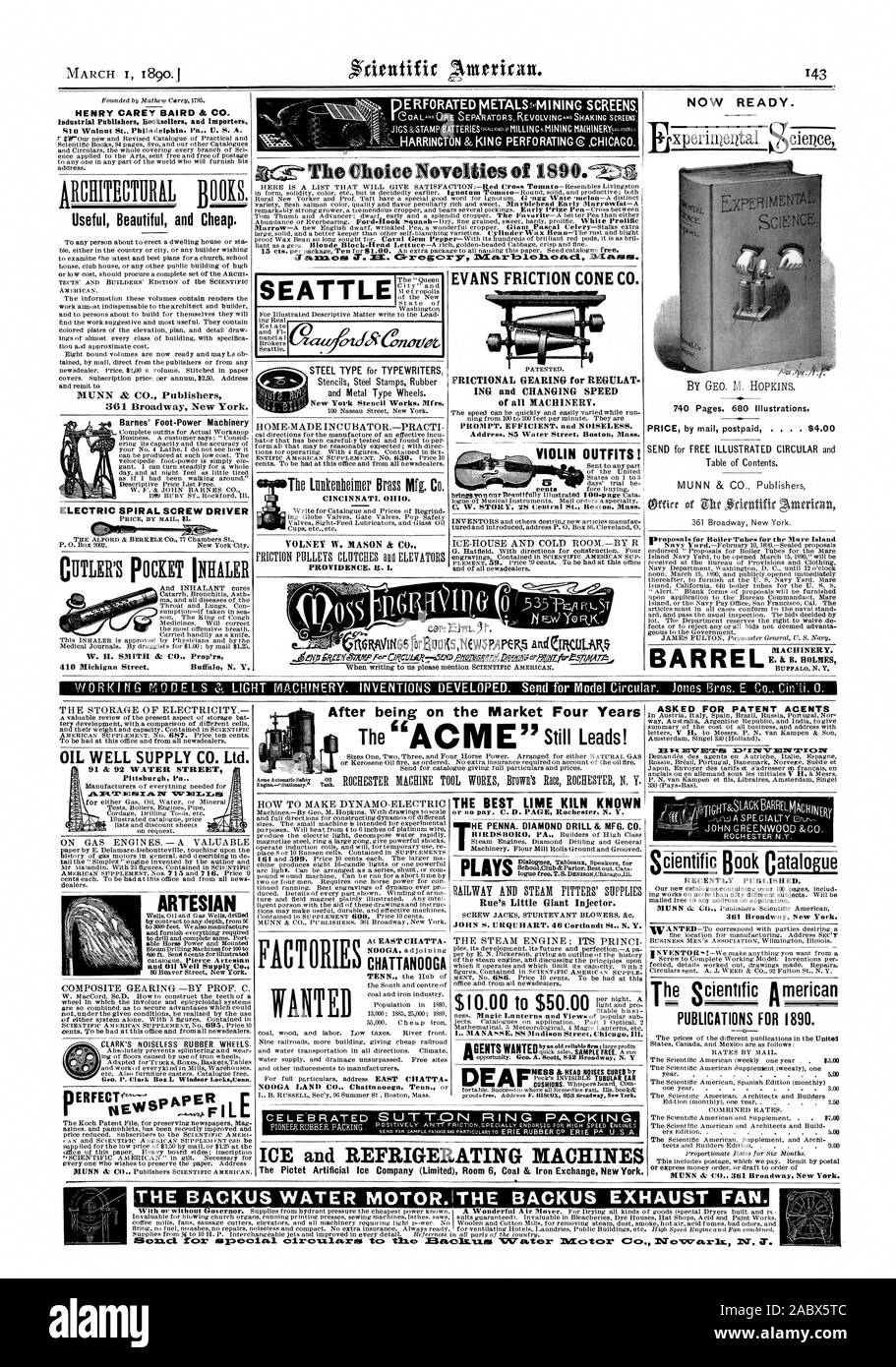 HENRY CAREY BAIRD & Co. Industrielle Verleger Buchhändler und Importeure 810 Walnut Street Philadelphia, Pa US A. nützlich, Schön und billig. 361 Broadway New York. Der vorsehung. Es. I. EVANS KEGELREIBFLÄCHE CO.ING und Ändern der Geschwindigkeit der Maschinen. PROMPT. Effizient und geräuschlos. Adresse. 55 Water Street Boston Mass violine Outfits! Jetzt bereit. Elektrische SPIRALE SCHRAUBENDREHER CUTLERS POCKET INHALATOR Cincinnati Ohio. SEATTLE BARREL MASCHINEN. Barnes' Foot-Power Maschinen, nachdem Sie auf dem Markt vier Jahre ÖL GUT SUPPLY CO. LTD., Pittsburgh PA ARTESISCHEN und Öl gut SuPPILC0.9 80 Beaver Street New Stockfoto