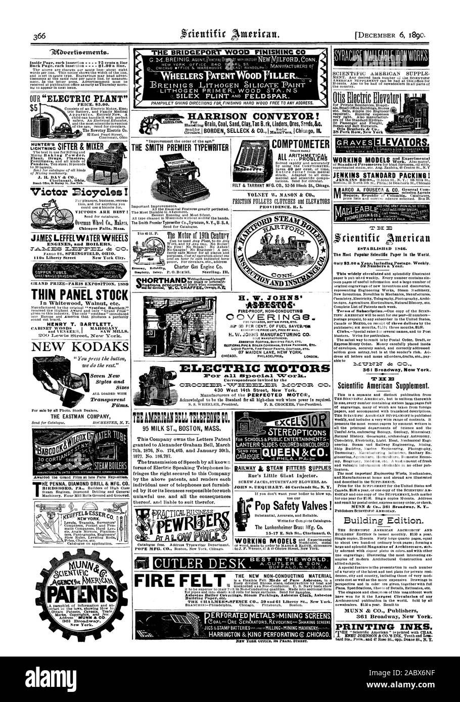 Blitz Mehl Drogen Putze Cincinnati Ohio. Victor Fahrräder! Hauptpreis - Paris Ausstellung 1889 THIN PANEL lieferbar in Eiche Nussbaum etc. Henry T. BARTLETT KABINETT WOODS ICH MAHAGONI NEUE KODAKS sieben neuen Stilen und Größen Alle mit transparenten Folien geladen. Die EASTMAN FIRMA oFFELSt ESSER c Otis Brothers de Co.38 Park Row New York Aufzüge. JENKINS STANDARD VERPACKUNG! MPS T gqientificAmerican S T - T1 NT INT az CO 361 Broadway New York. el'Mt Scientific American Supplement. Die wissenschaftlichen AAI ERICAN ERGÄNZUNG veröffentlicht Verlage Scientific American. 361 Broadway New York. Druckfarben. Stockfoto